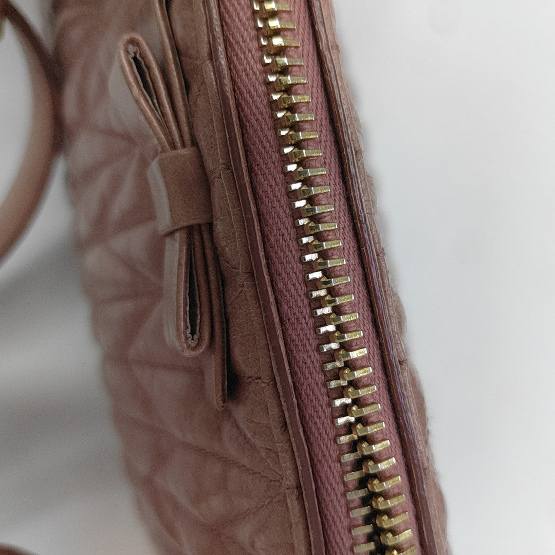 Calfskin Shoulder Bag Pink