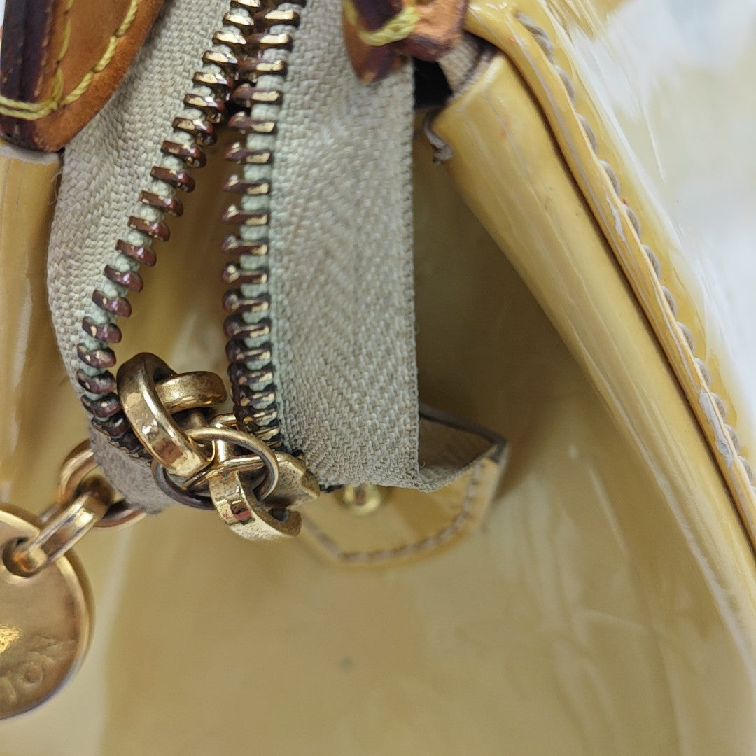 BREA MM Monogram Patent Leather Yellow