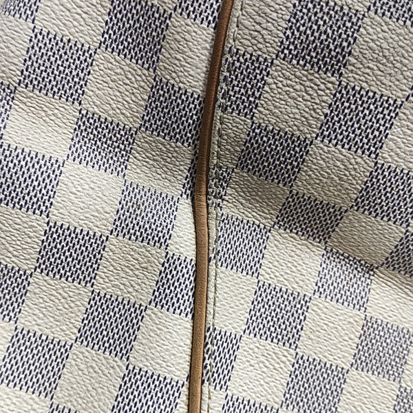 GALLIERA PM Damier Azur Coated Canvas White
