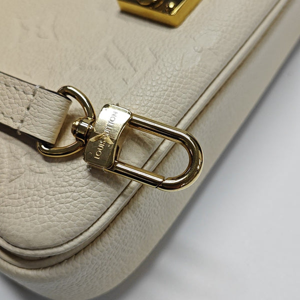 MÉTIS EAST WEST Monogram Calfskin Beige