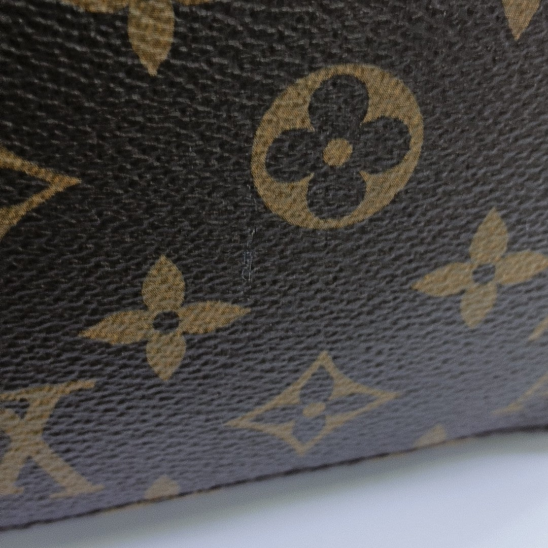 JOSH Monogram Coated Canvas Brown