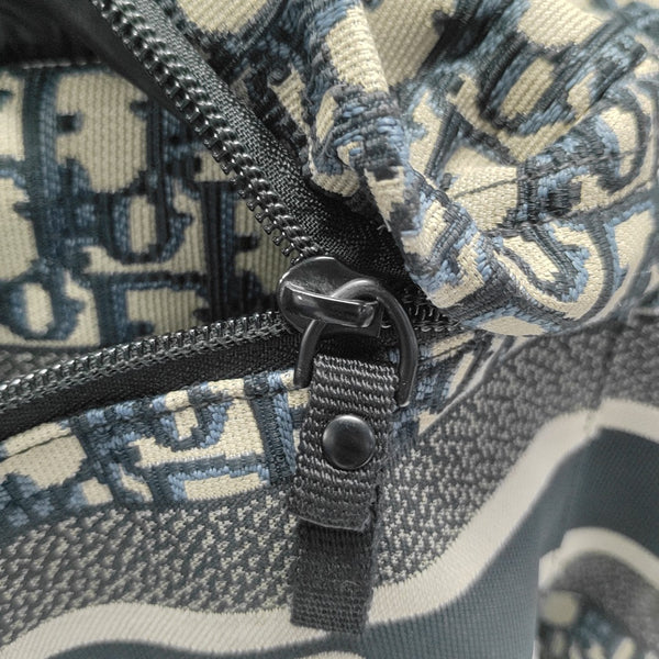 Diortravel Oblique Canvas Blue