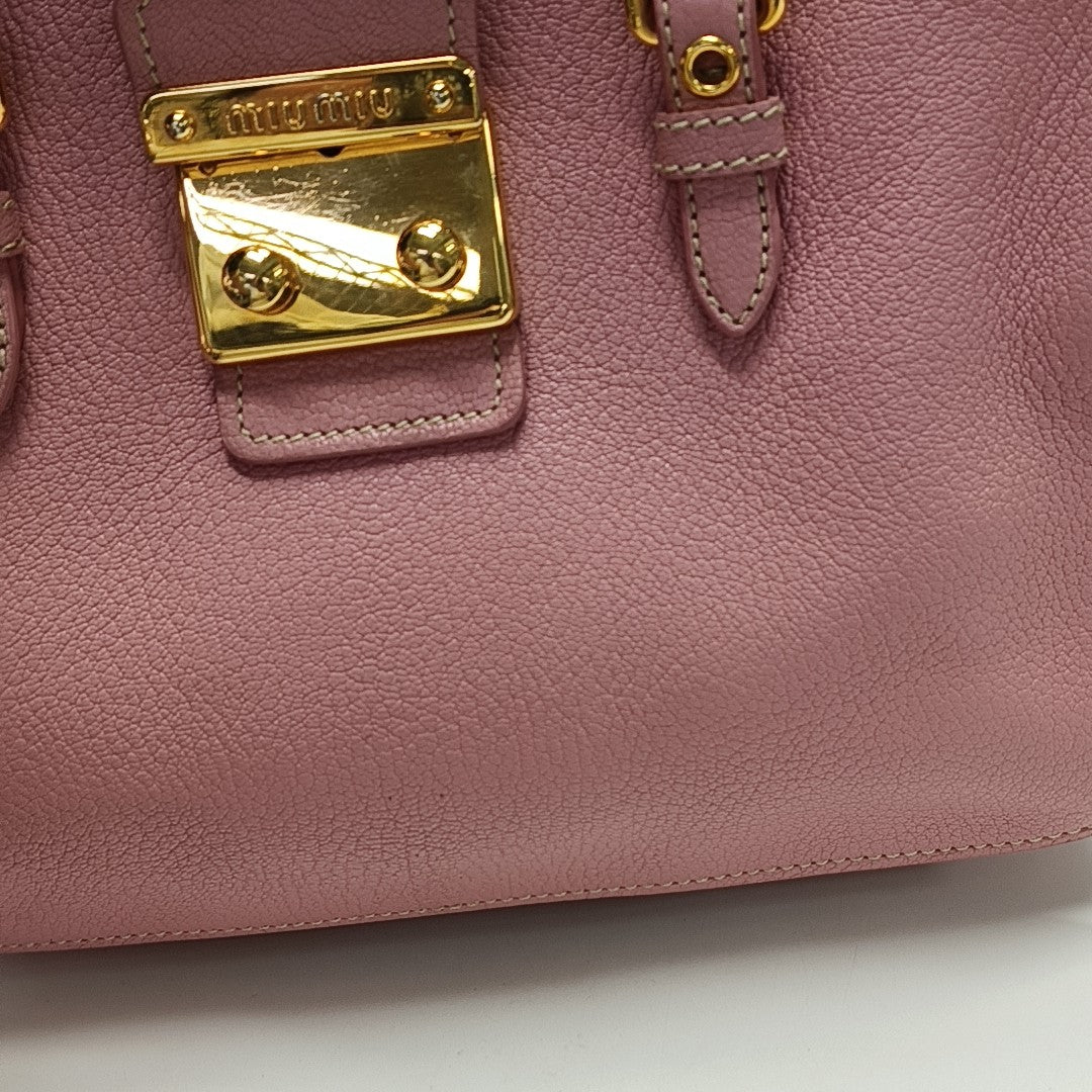 Calfskin Tote Bag Pink