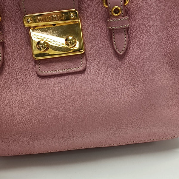 Calfskin Tote Bag Pink