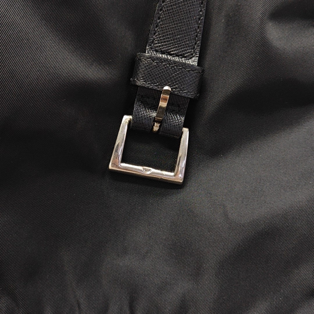 Nylon Shoulder Bag Black