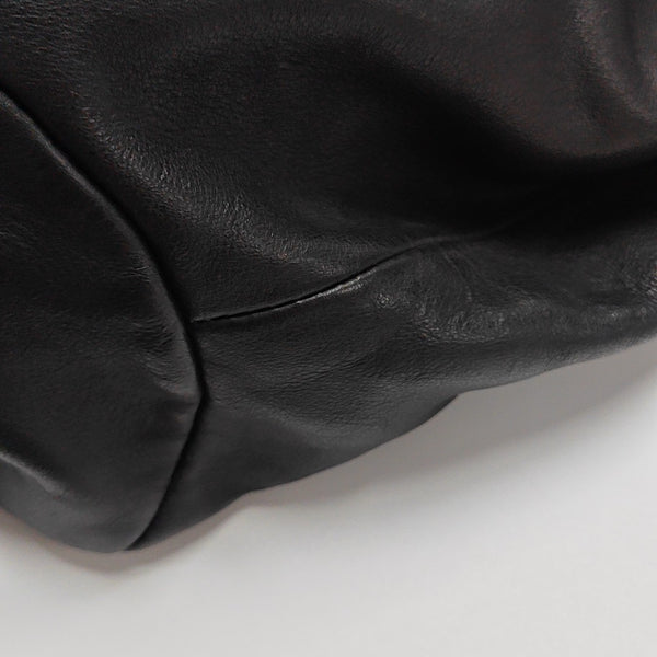 Calfskin Top Handle Bag Black