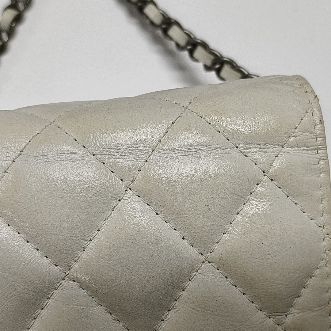 WOC Quilted Calfskin White