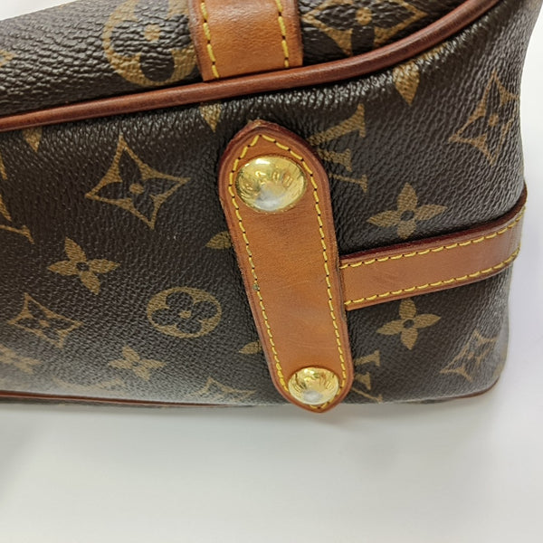 STRESA Monogram Coated Canvas Brown
