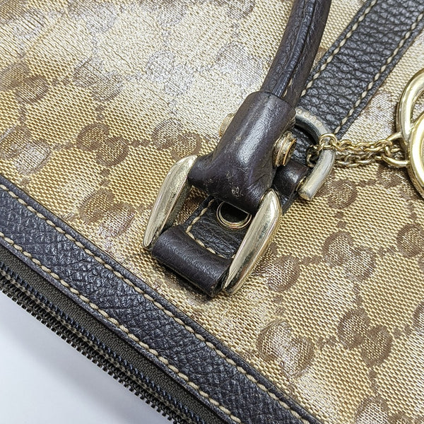 Monogram Coated Canvas Tote Bag Beige