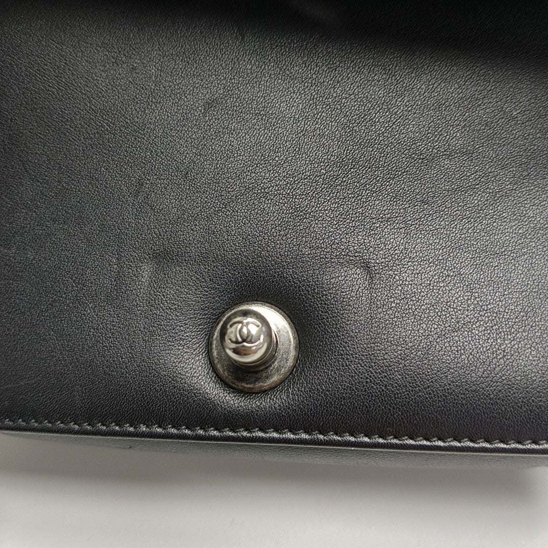 BOY CHANEL Small Quilted Calfskin Black