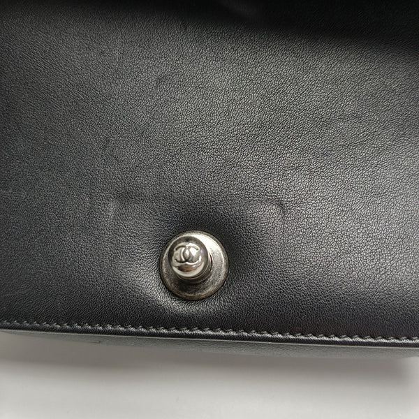 BOY CHANEL Small Quilted Calfskin Black