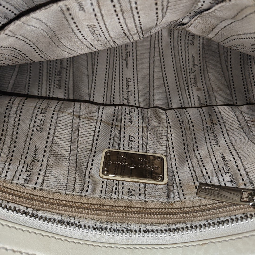 Calfskin Shoulder Bag White