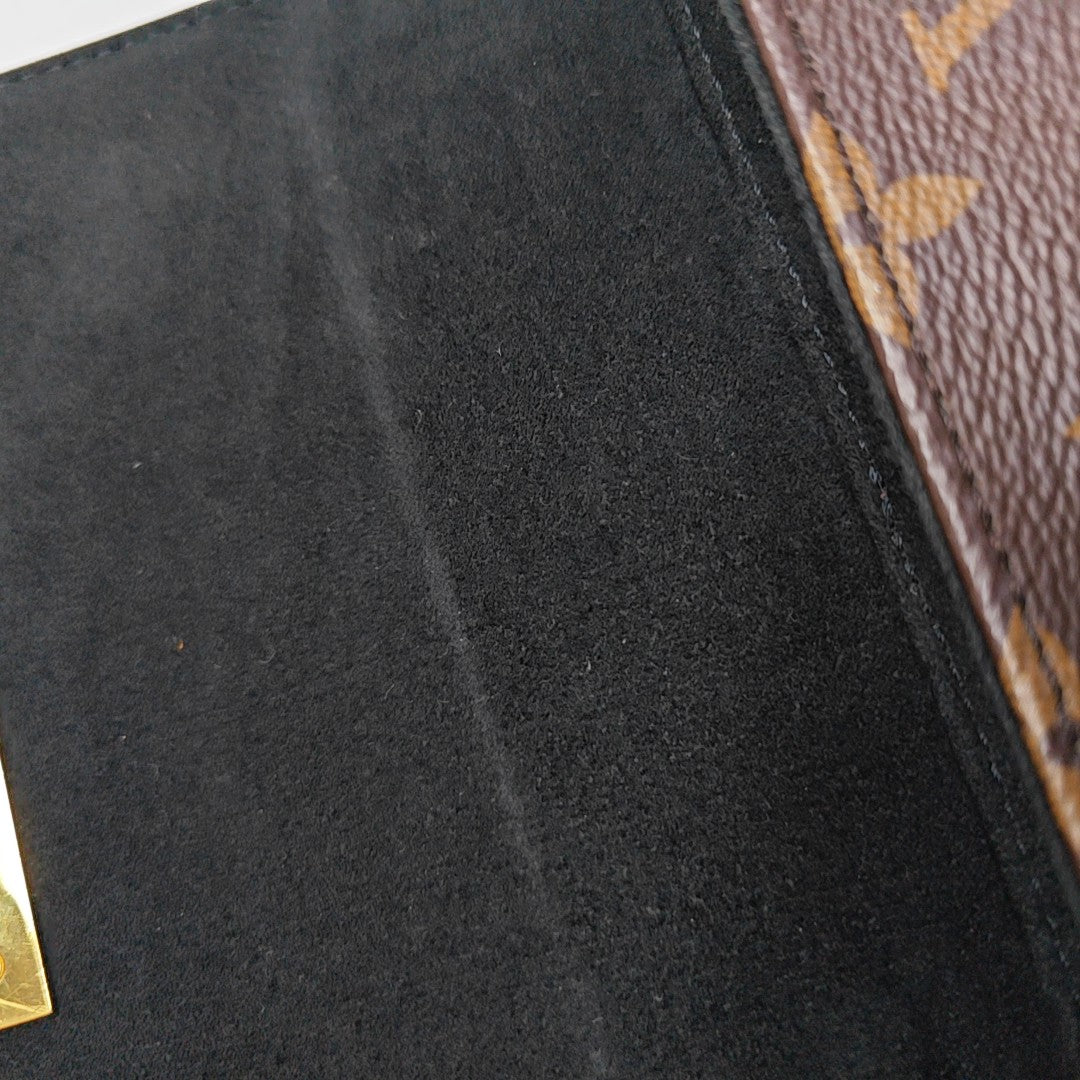 LOCKY BB Monogram Coated Canvas Brown