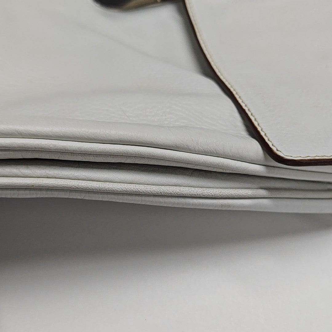 Calfskin Shoulder Bag White
