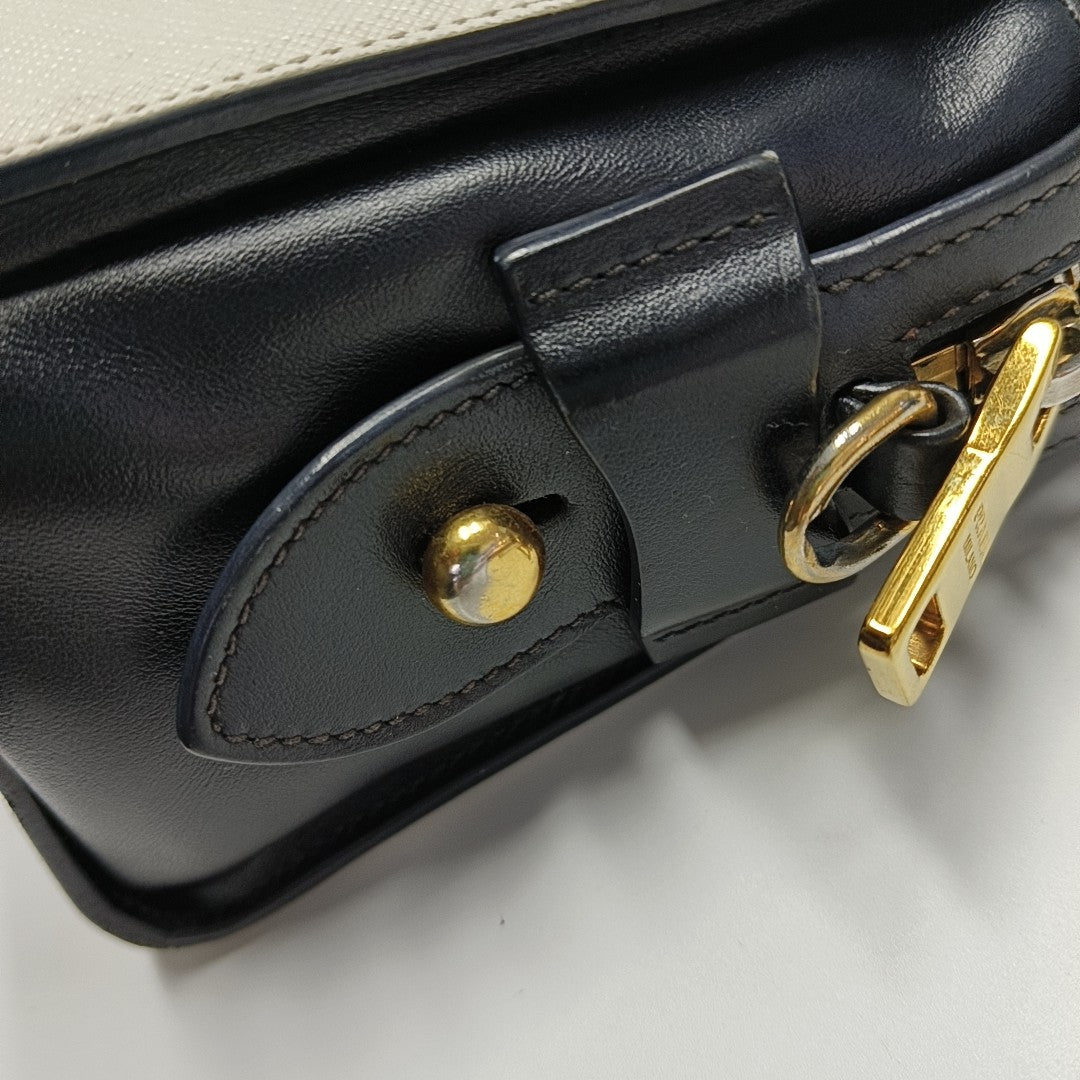 Calfskin Shoulder Bag White
