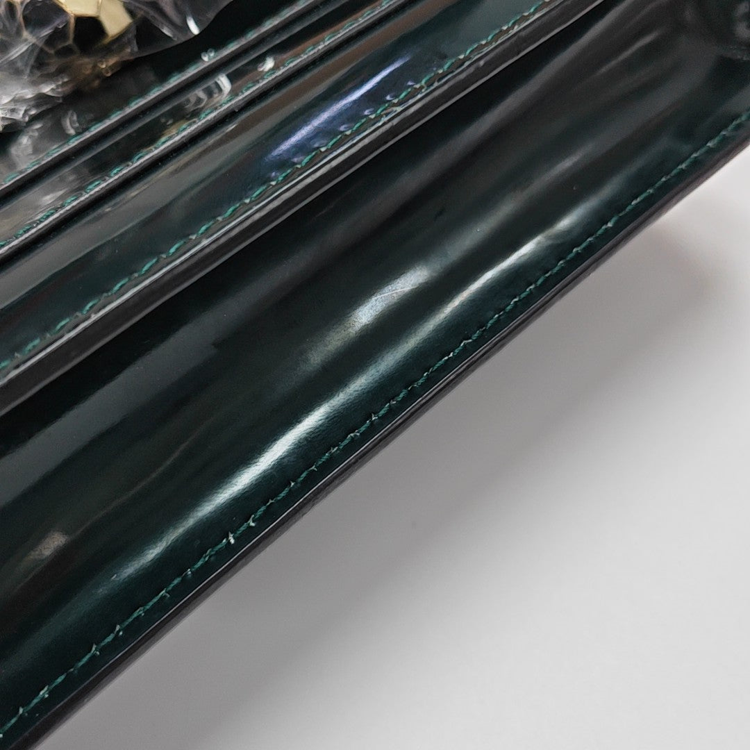 SERPENTI FOREVER Small Patent Leather Green