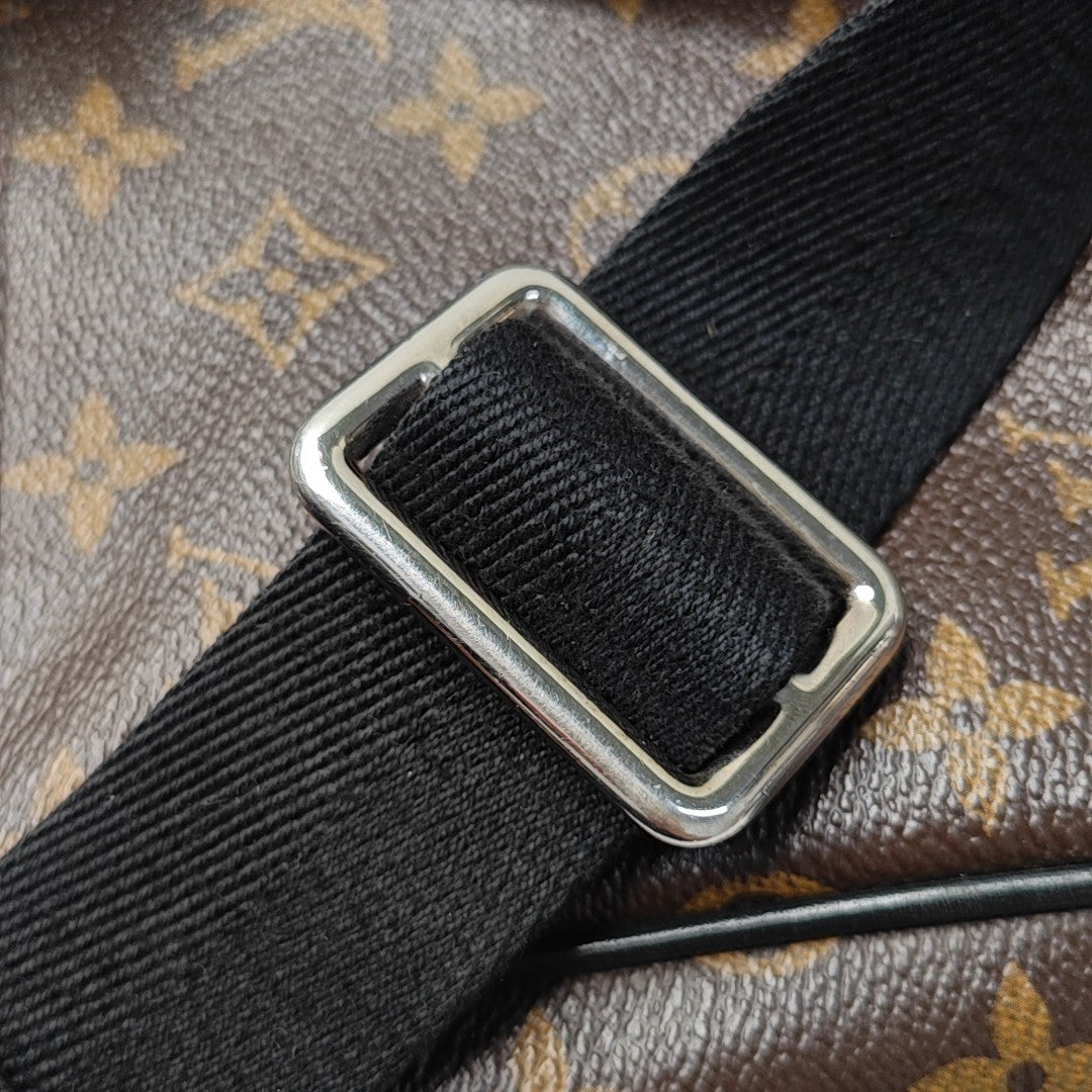 DISTRICT MM Monogram Coated Canvas Brown