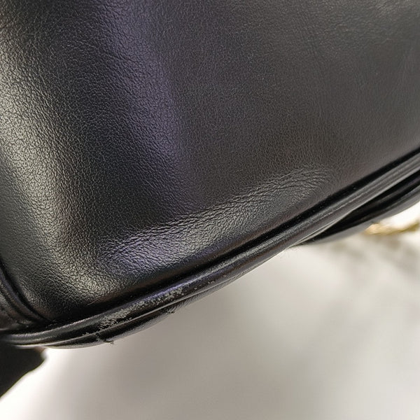 Quilted Calfskin Shoulder Bag Black
