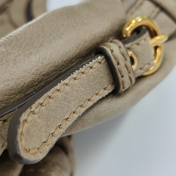 Calfskin Top Handle Bag Gray