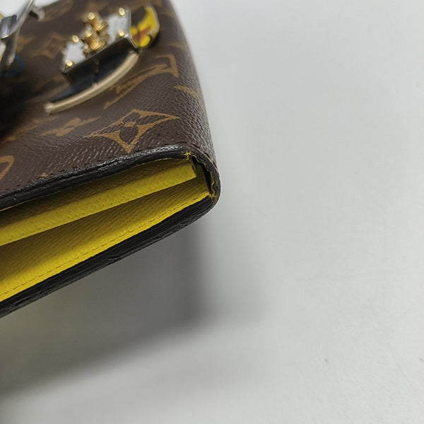 SARAH Monogram Coated Canvas Multicolor Wallet