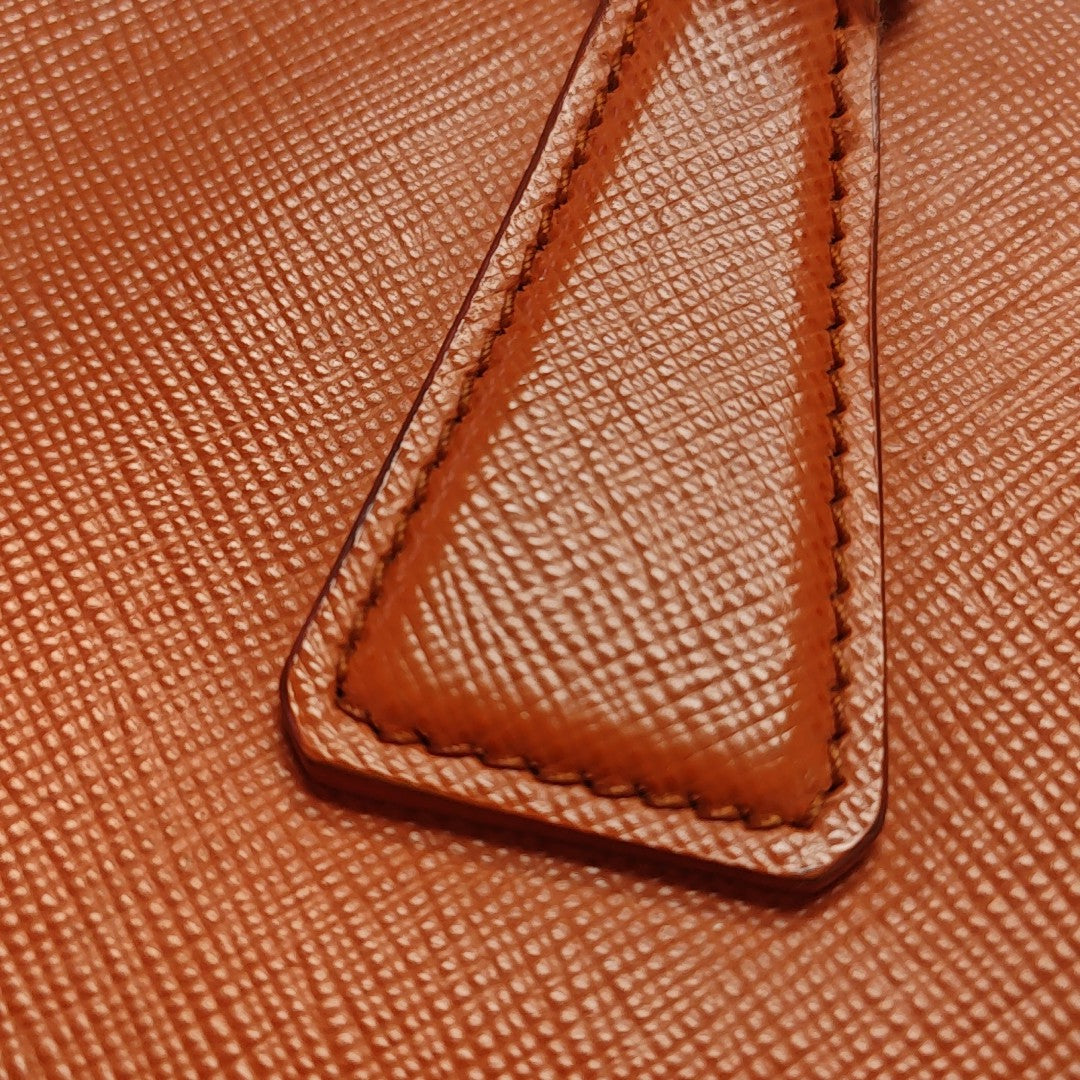 Galleria Medium Saffiano Calfskin Orange