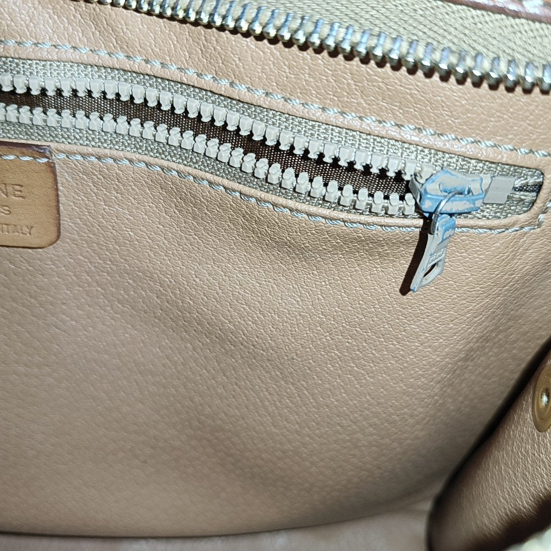 MACADAM CLUTCHES Coated Canvas Brown