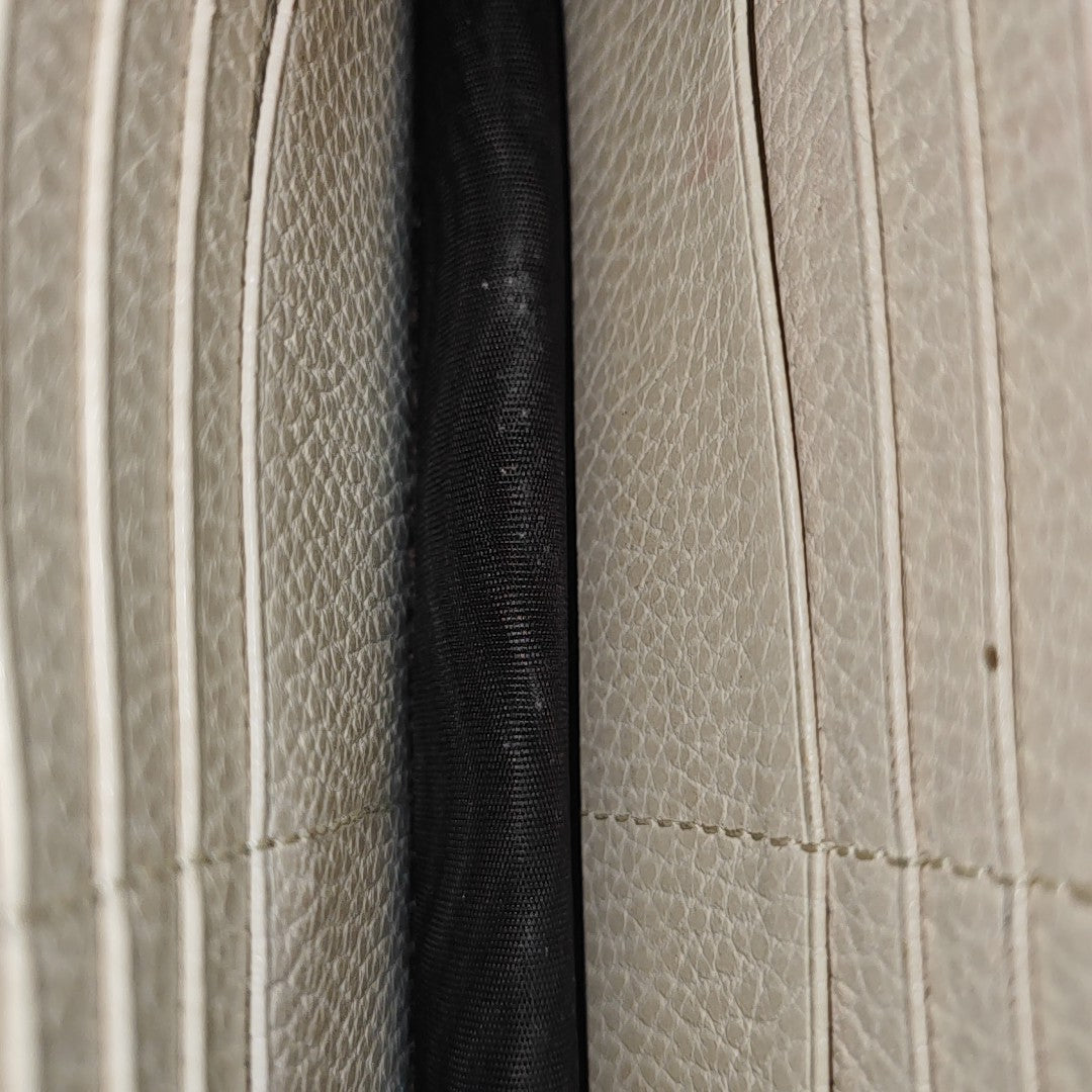 Interlocking G Small Calfskin Beige