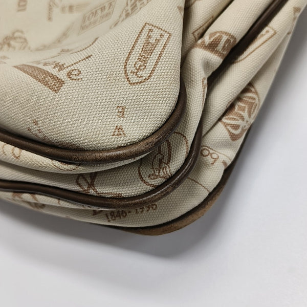 Monogram Canvas Shoulder Bag Beige