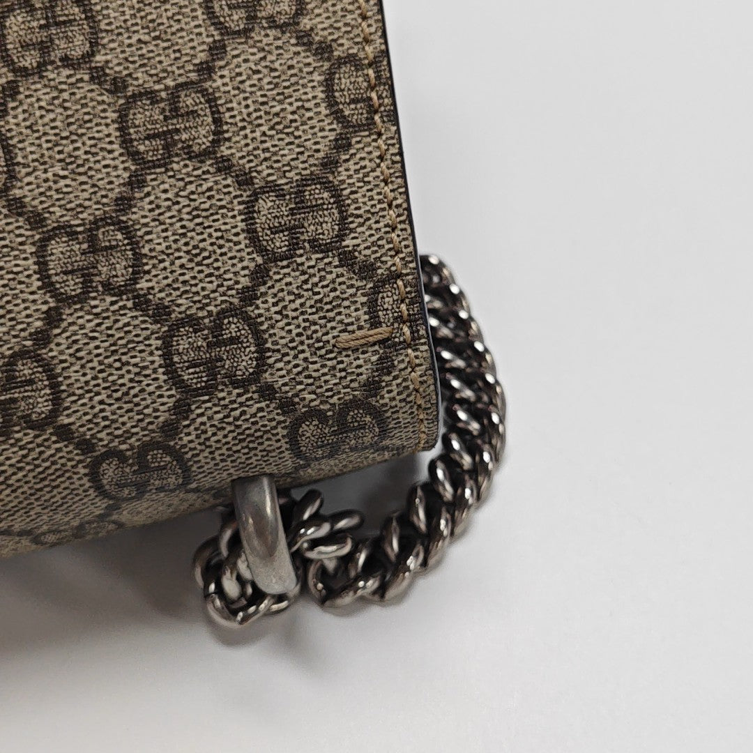 Dionysus Small Monogram Coated Canvas Black