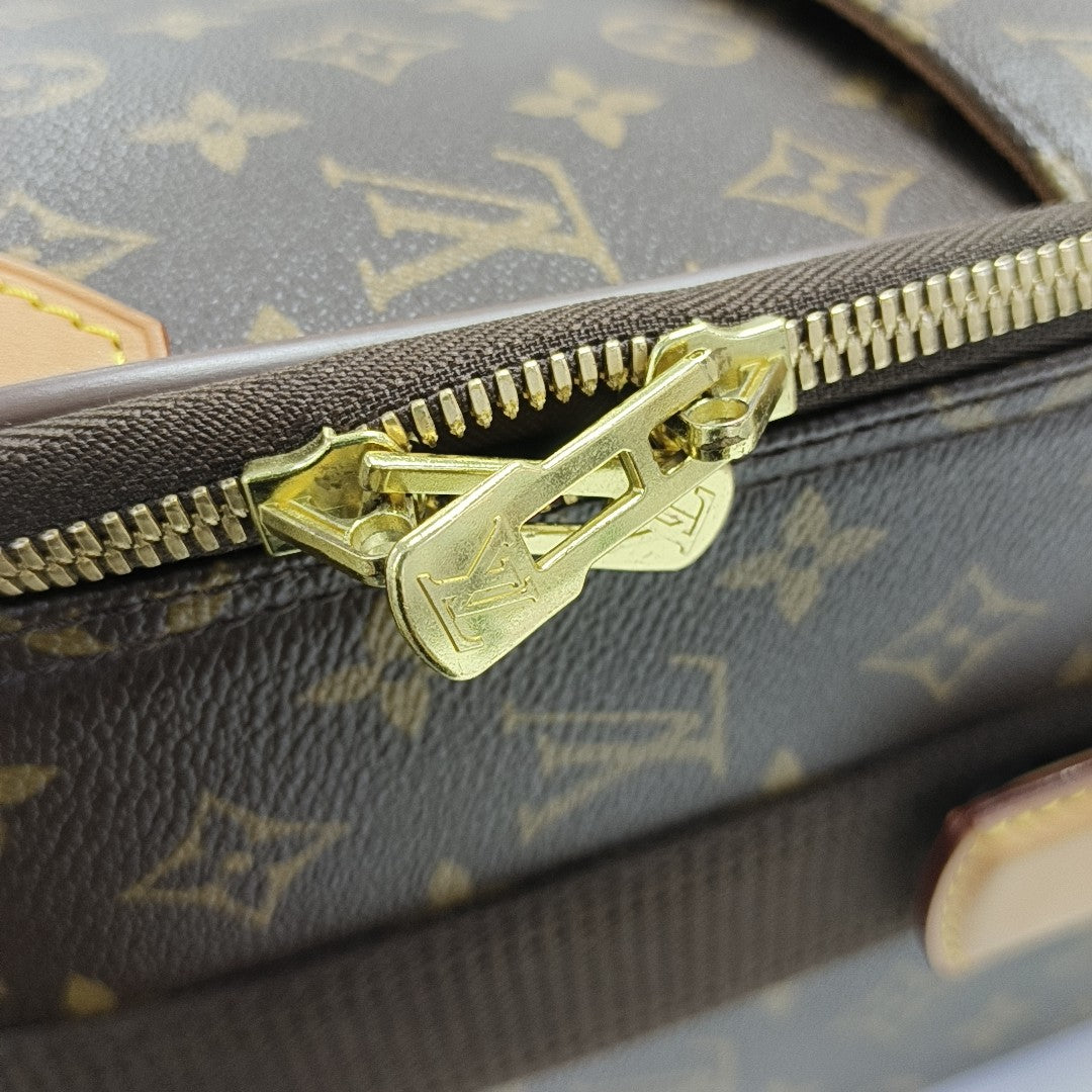PEGASE Monogram Coated Canvas Brown