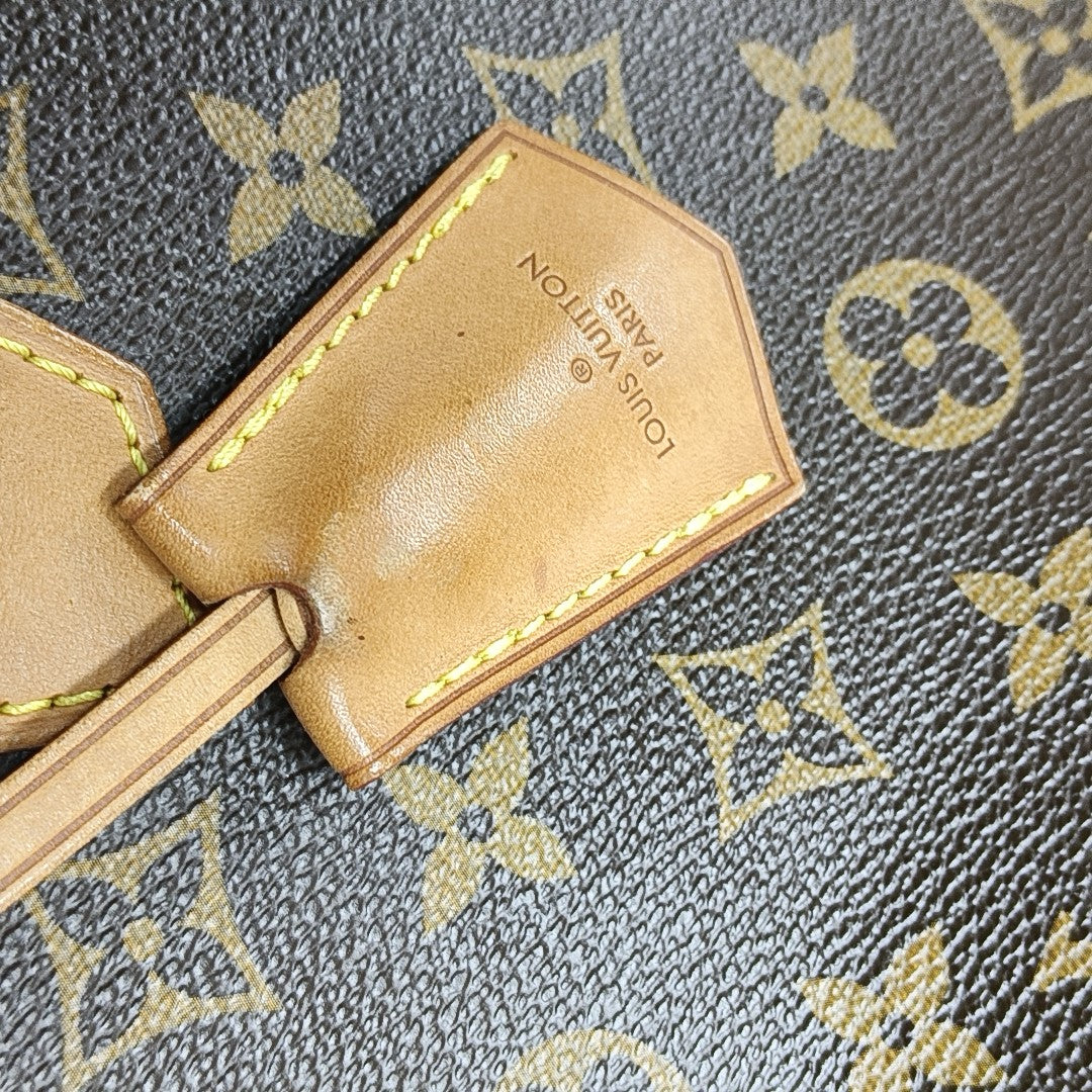 ALMA GM Monogram Coated Canvas Brown