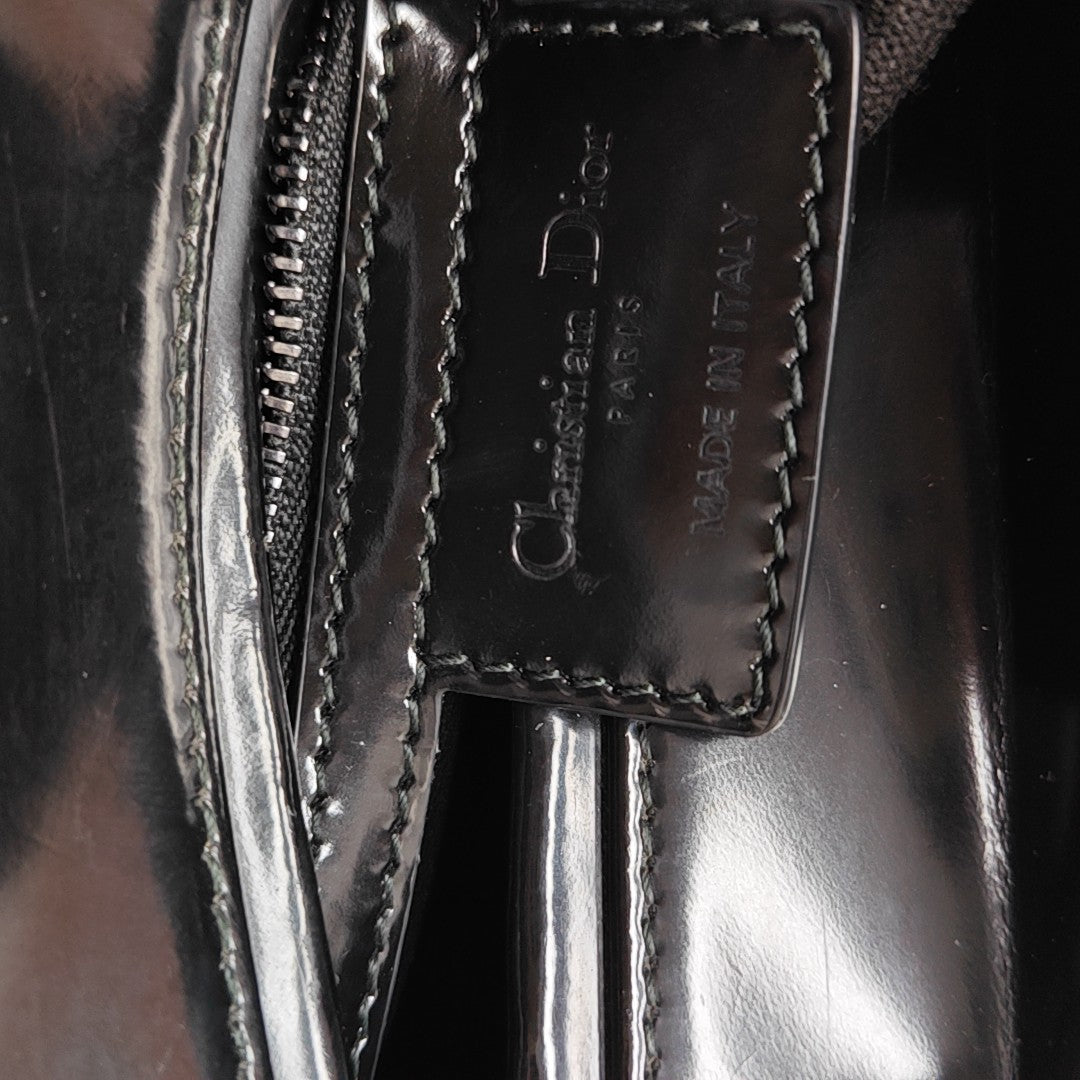 Lady Dior Medium Patent Leather Black