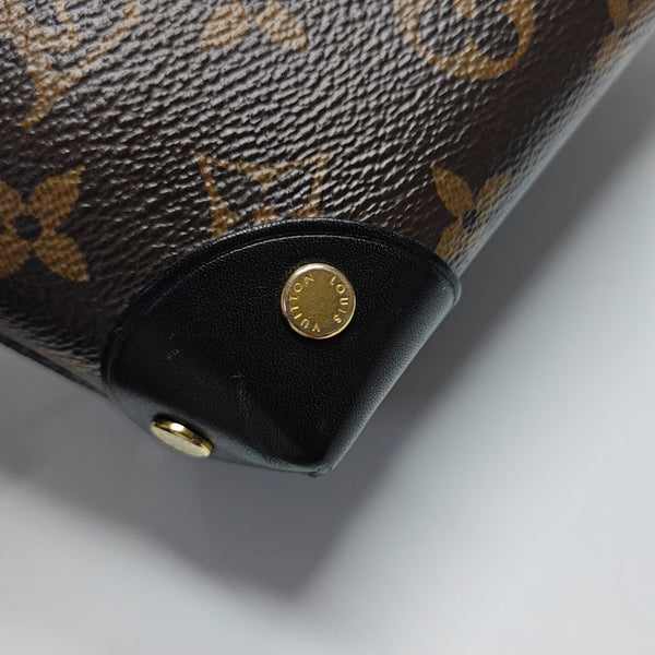 PETITE MALLE Monogram Coated Canvas Brown