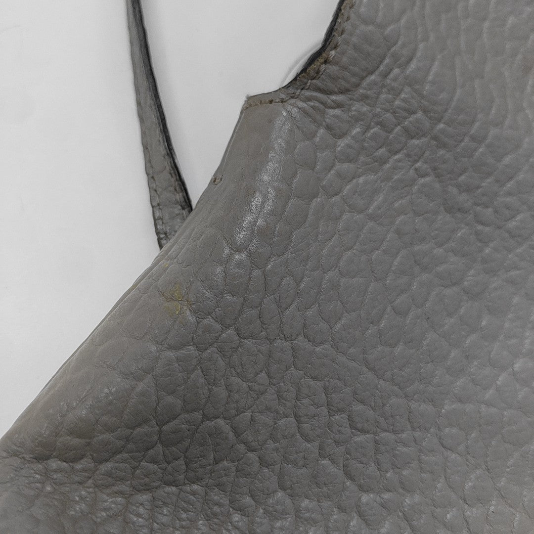 Calfskin Shoulder Bag Gray