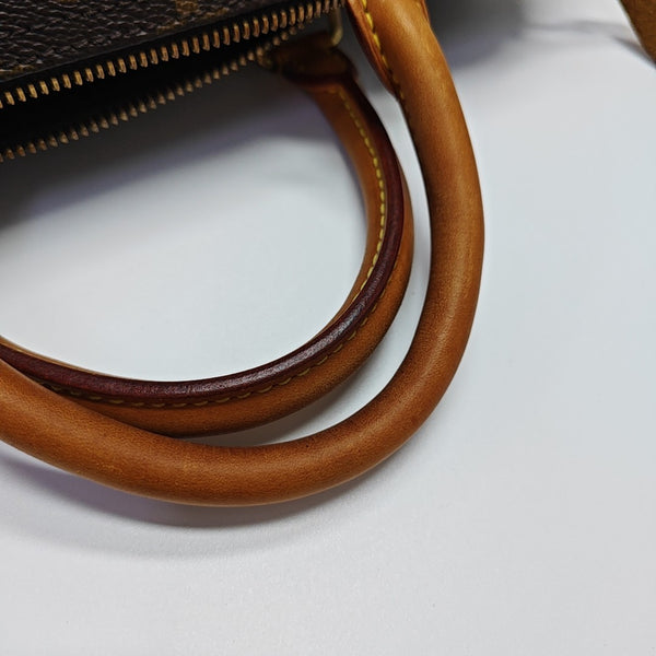 SPEEDY 30 Monogram Coated Canvas Brown