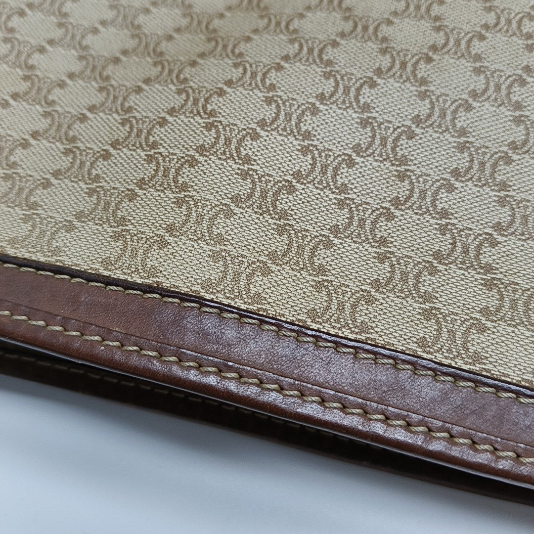 MACADAM CLUTCHES Coated Canvas Beige
