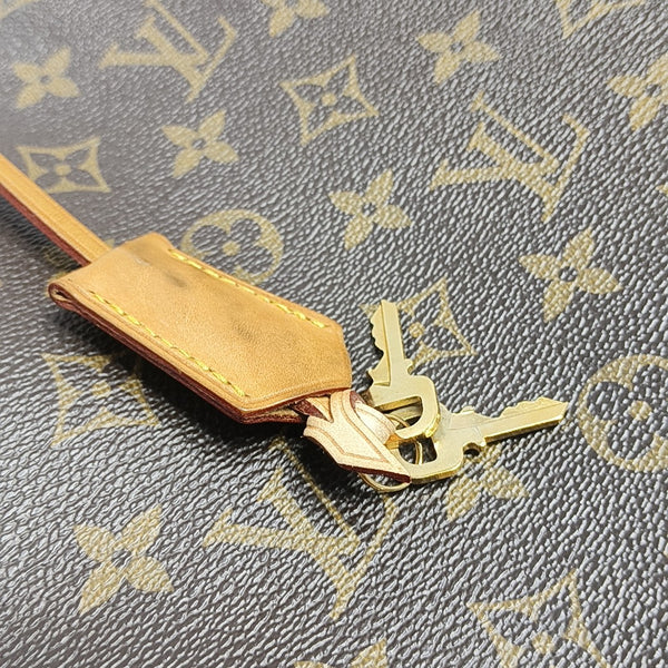 MONTAIGNE Monogram Coated Canvas Brown