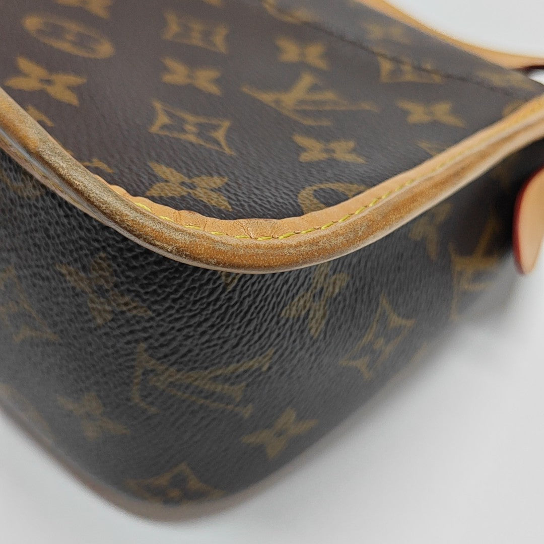 DIANE Monogram Coated Canvas Brown