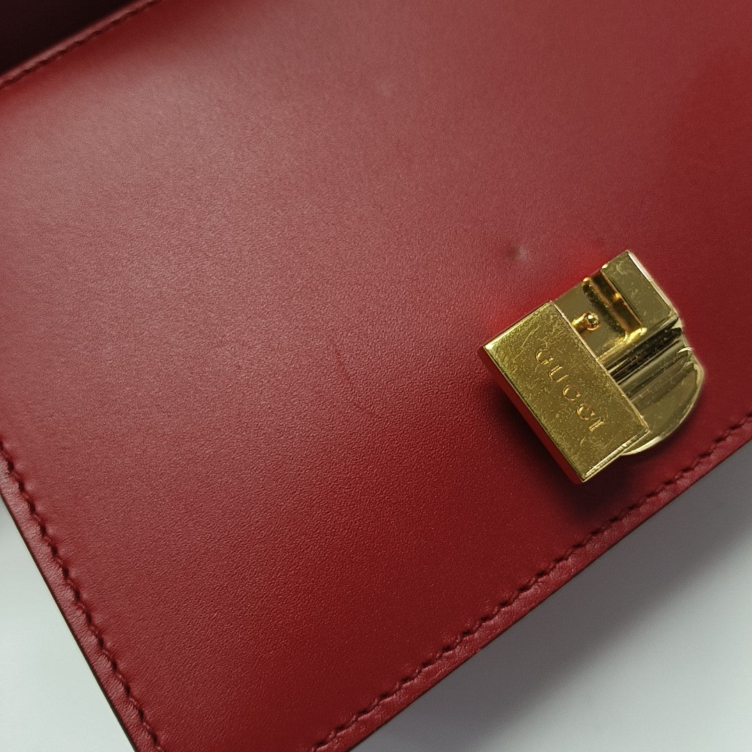Sylvie Mini Calfskin Red
