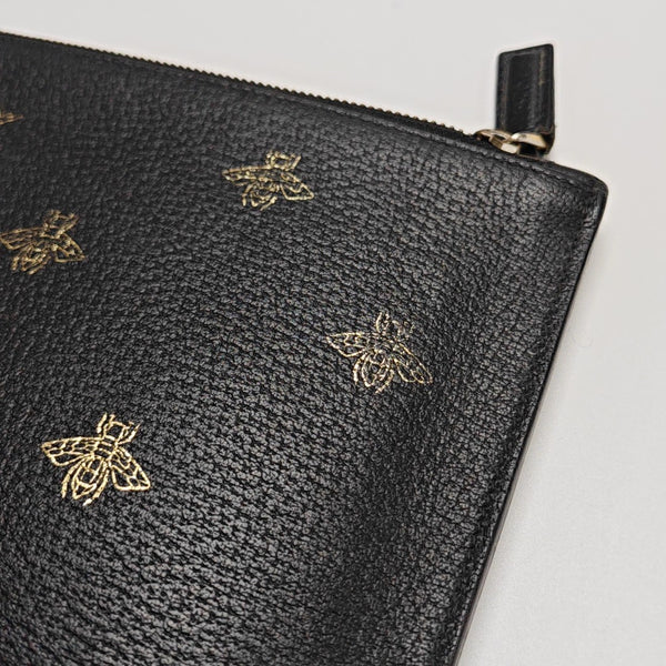 Bee Web Calfskin Black
