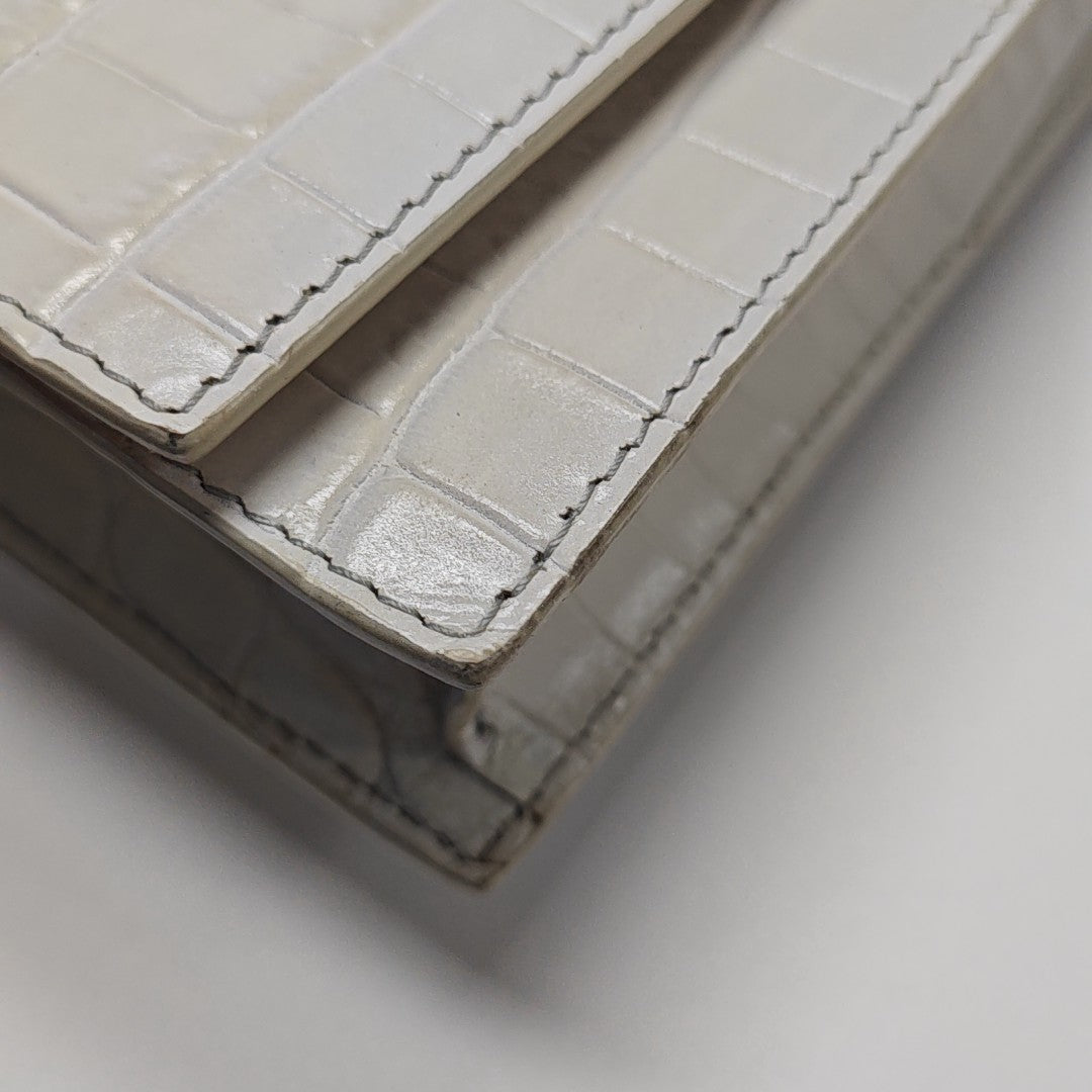 Calfskin Shoulder Bag White