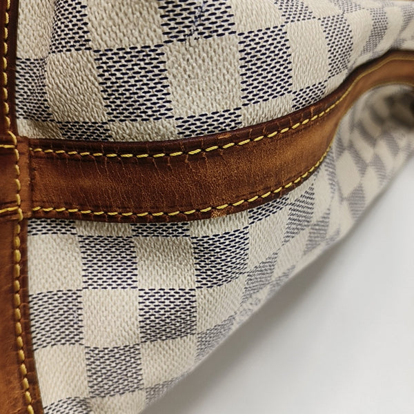 NOÉ GM Damier Azur Coated Canvas White