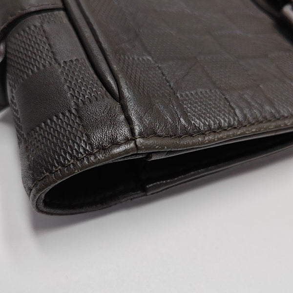 TADAO PM Damier Ebene Calfskin Brown