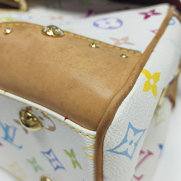 LV × TM BEVERLY MM Monogram Coated Canvas White
