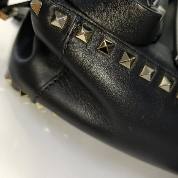 Rockstud Calfskin Black