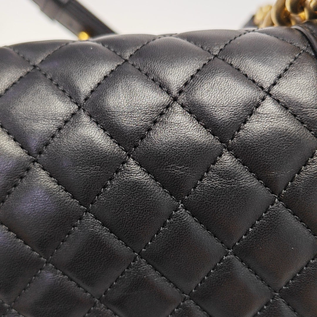 BOY CHANEL Medium Quilted Lambskin Black