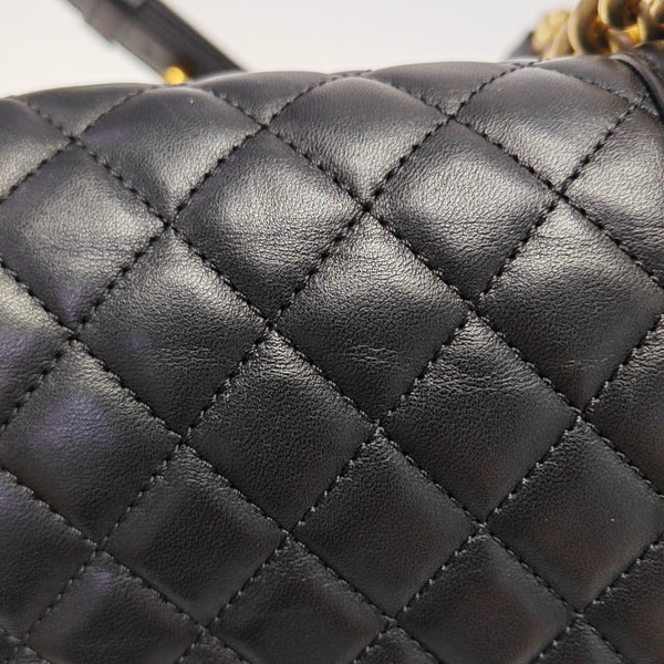BOY CHANEL Medium Quilted Lambskin Black