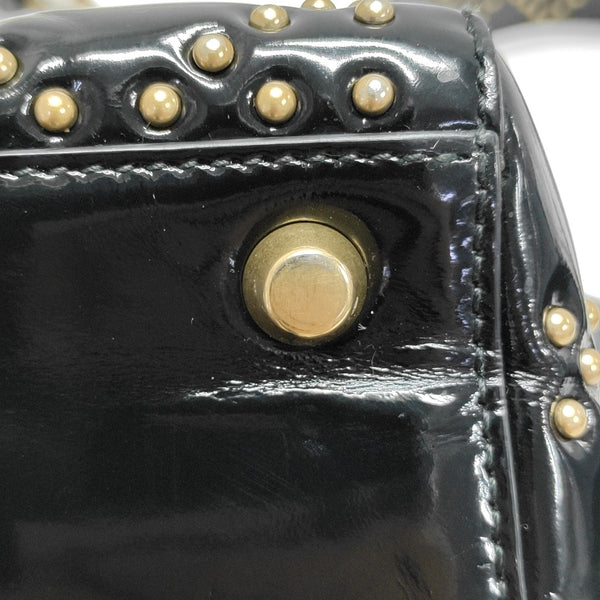 Lady Dior Medium Quilted Patent Leather Black