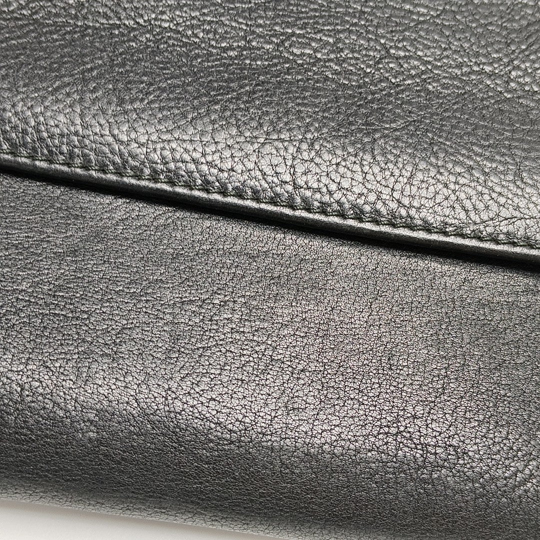 Calfskin Shoulder Bag Black