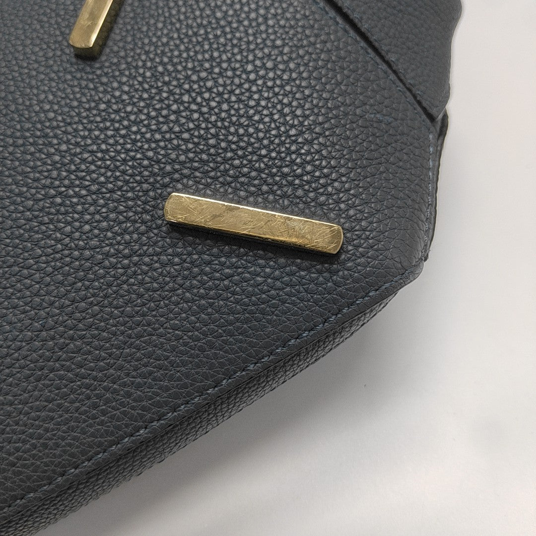 Puzzle Medium Calfskin Blue